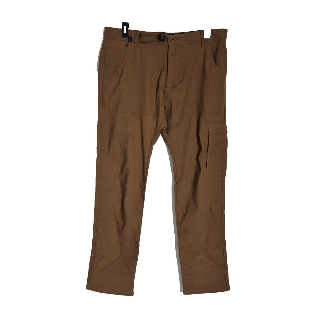 prAna‎ Zion II  Pants Mens 28x32 Sepia Brown Slim Fit StretchTapered Leg NEW
